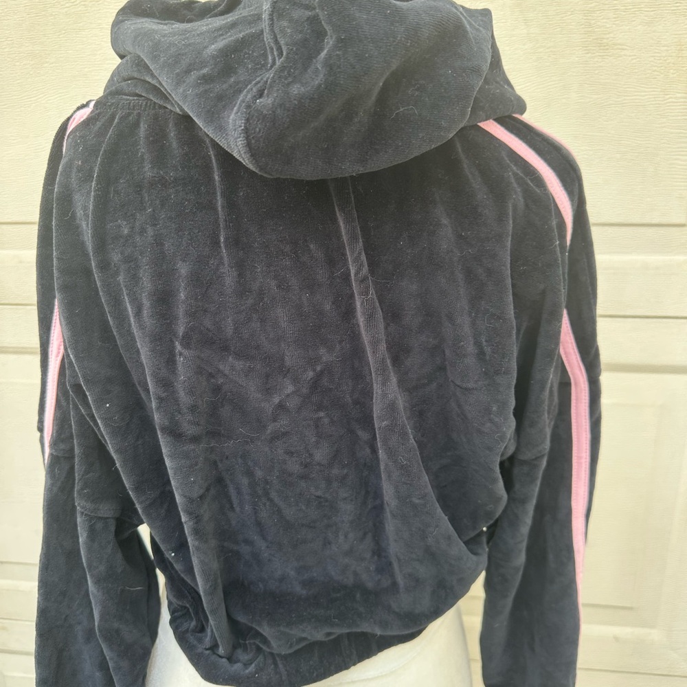 PLAYBOY Black Hoodie with Pink Stripes - Picture 7 of 8